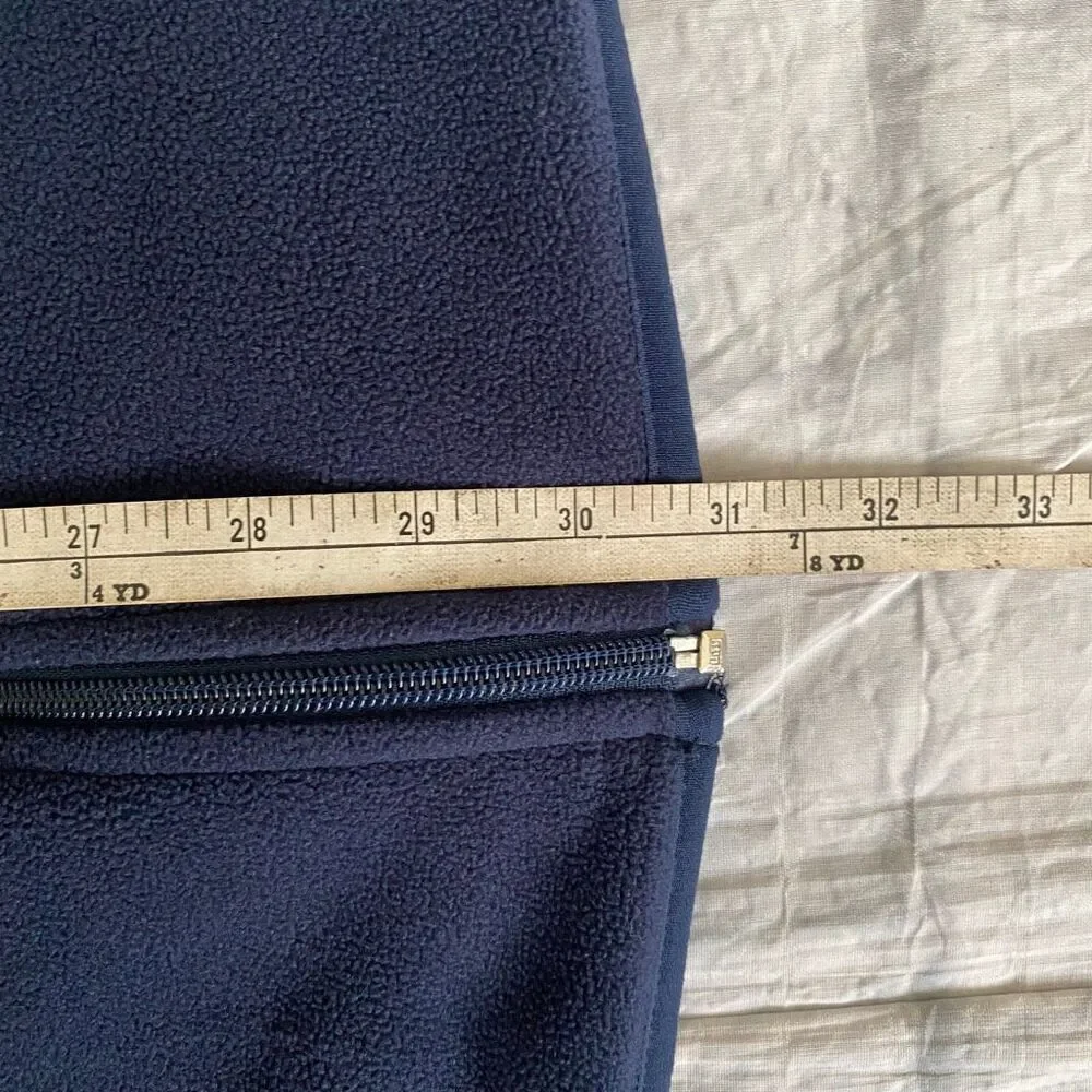 St John’s Bay men XXL full zip mock collar lightweight jacket navy blue